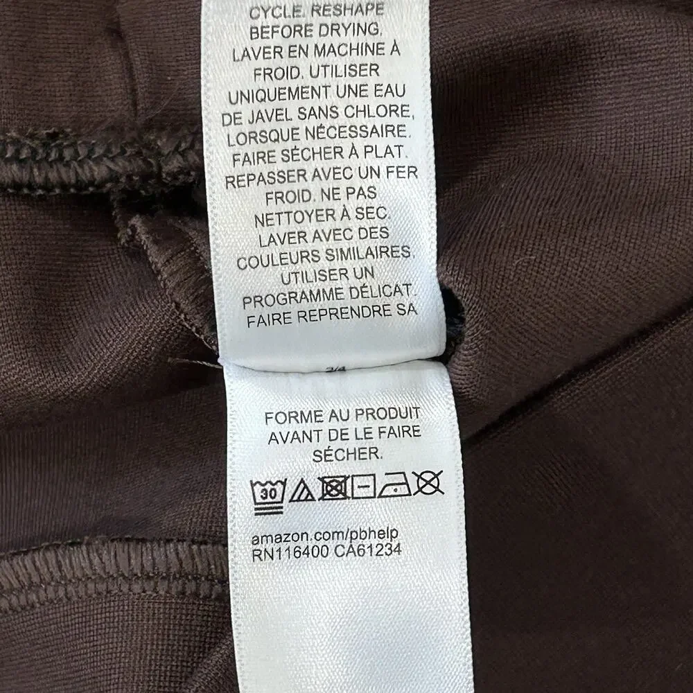 LE BOP Maris Ponte Leggings Brown Women’s Small